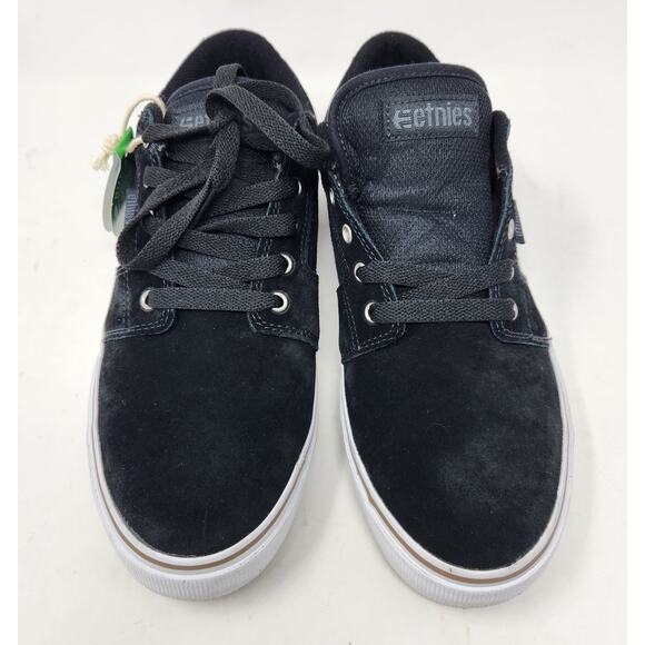 Etnies Men\'s 9.5 Barge LS Skate Shoe Black & White 4101000351-001
